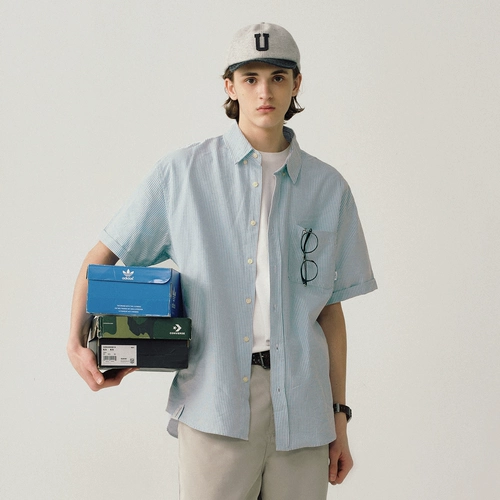 714street Синяя японская рубашка, куртка