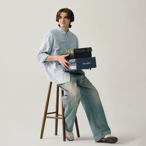 714street Синяя японская рубашка, куртка