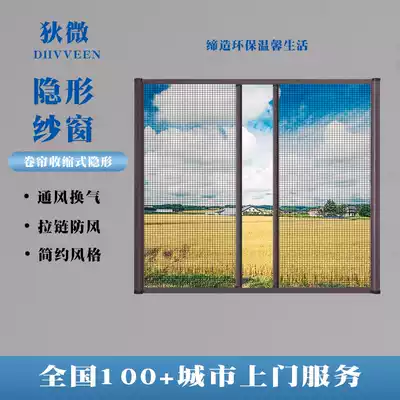 Shanghai Dimicro anti-mosquito screen custom push-pull aluminum alloy screen magnetic roller screen screen door door