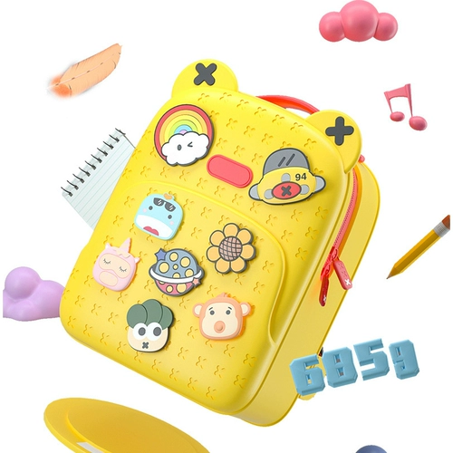 Модный милый водонепроницаемый мультяшный школьный рюкзак подходит для мужчин и женщин со сниженной нагрузкой, защита позвоночника