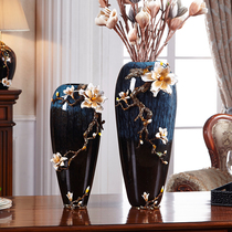 Creative enamel vase decoration Home decoration TV cabinet entrance model room Crafts collection display flower