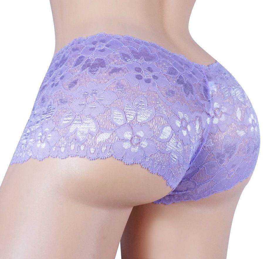 Men's underwear lace fabric ultra-thin underpants male lace underpants soft and breathable four-corner pants low waist No marks flat angle