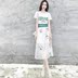 Váy nữ mùa hè 2019 phổ biến của phụ nữ mùa hè mới đầm mùa hè bộ váy mùa hè hai mảnh phiên bản Hàn Quốc - Váy eo cao váy body Váy eo cao