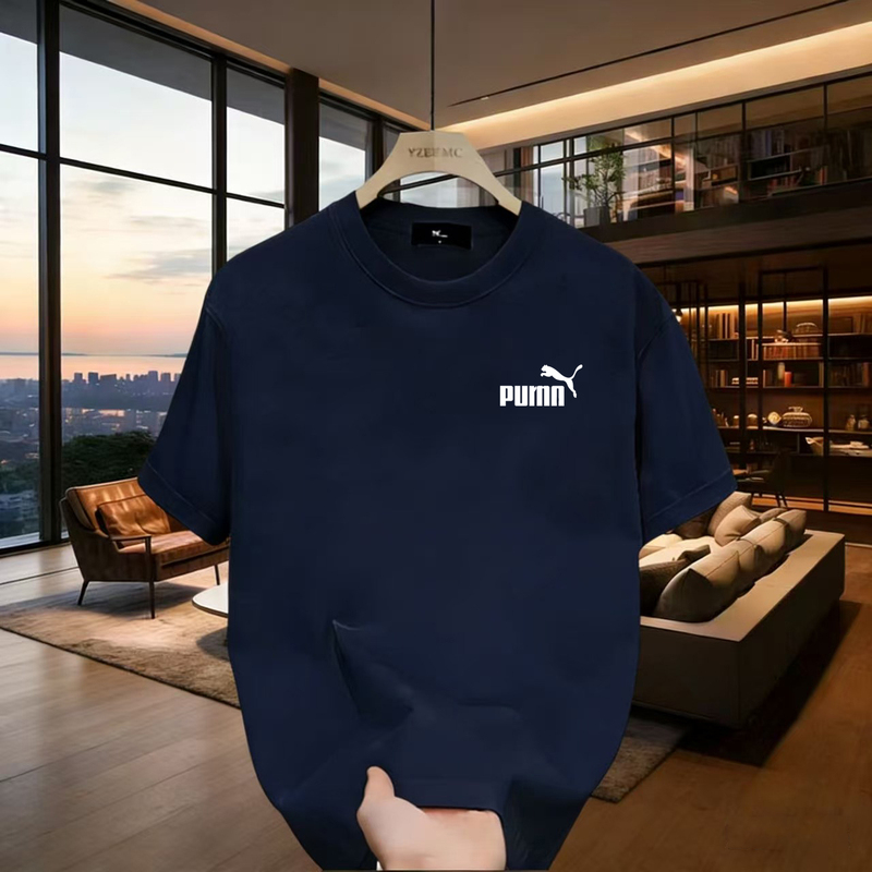 Outlet Pure Cotton Short-Sleeve T-Shirt for Men 2026 New Sports Trendy Base Shirt Loose Round Neck Trendy Half-Sleeve