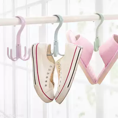 Multifunctional tie silk scarf belt storage artifact household dual-purpose sundries hanging rack adhesive hook clothes rack shoe rack