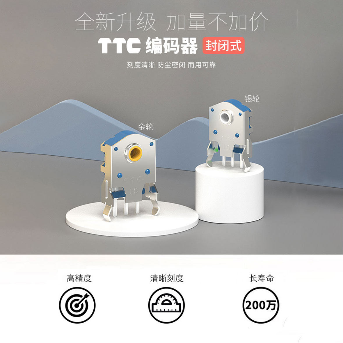高精度TTC鼠标滚轮编码器：解锁你的精准操作新境界！
