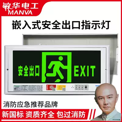Man Wah Fire Emergency Lighting Embedded Concealed Safety exit Indicator Evacuation sign Light Power outage Lighting