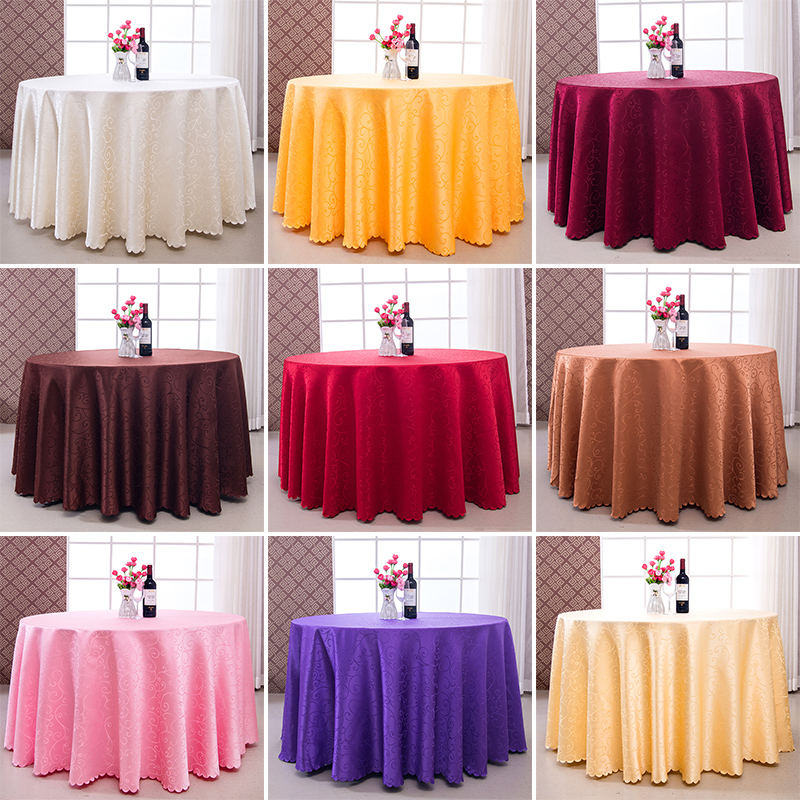 Hotel Table Cloth Big Round Table Table Cloth Dining Room Hotel Table Fabric Table Cloth Art Home Round Thickened Red Round Table Cloth