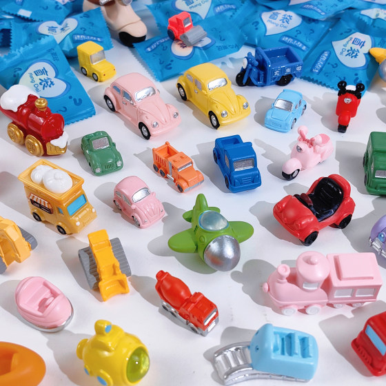 Mini engineering vehicle blind bag simulation car airplane model creative car transportation trendy children's day gift