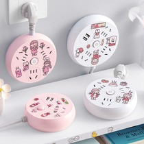 Bull Multifunction Socket Usb Plugboard With Wire Long Wire Inserted Platoon One-To-Multi-Converter Plug Patch Board Platoon Plug