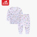 Sơ sinh đồ lót bé quần bộ bông mùa thu nam và cô gái mùa xuân 0-1 tuổi pajama cardigan đáy trẻ sơ sinh. 