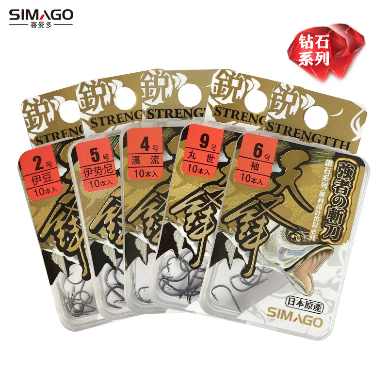 Shermando fish hook tit-for-tat fish hook imports New Kanto Eastinii Bean Cuff Hook with Thorn Fishing Hook Stream