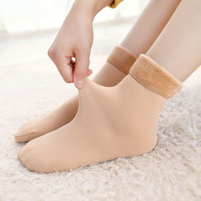 【4双装】加厚加绒恒温保暖雪地袜