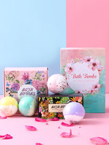 Salt Bath Bath ball bathing ball shaking sound bath flower explosion bubble bomb supplies Bath Bath ball female