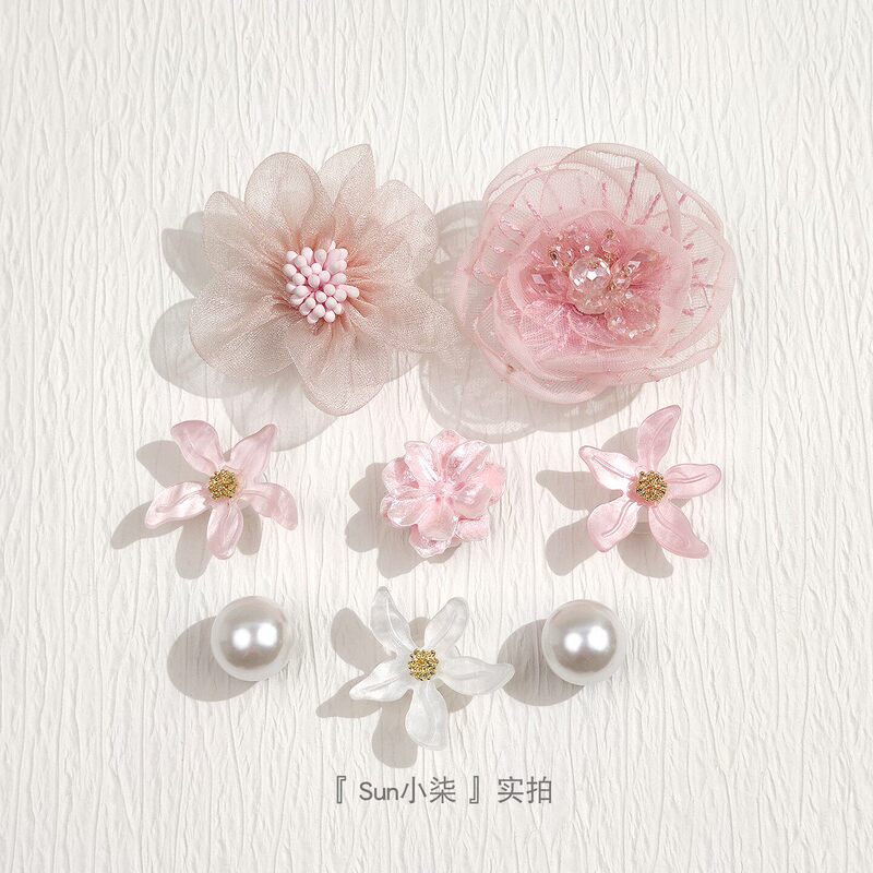 Sweet Pink Flower Crocs Ballet Accessories, Shoe Charms, Pearl Shoe Buckle Decorations Sweet Pink Flower Crocs Ballet Accessories, Shoe Charms, Pearl Shoe Buckle Decorations