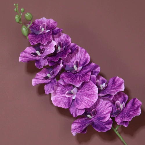 3D Phalaenopsis Foreign Trade White 9 -Heded Hadicap Wedding Свадебный отель Фон Фон Цветок