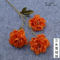 Лимонный желтый 3 снежный бархатный шарик