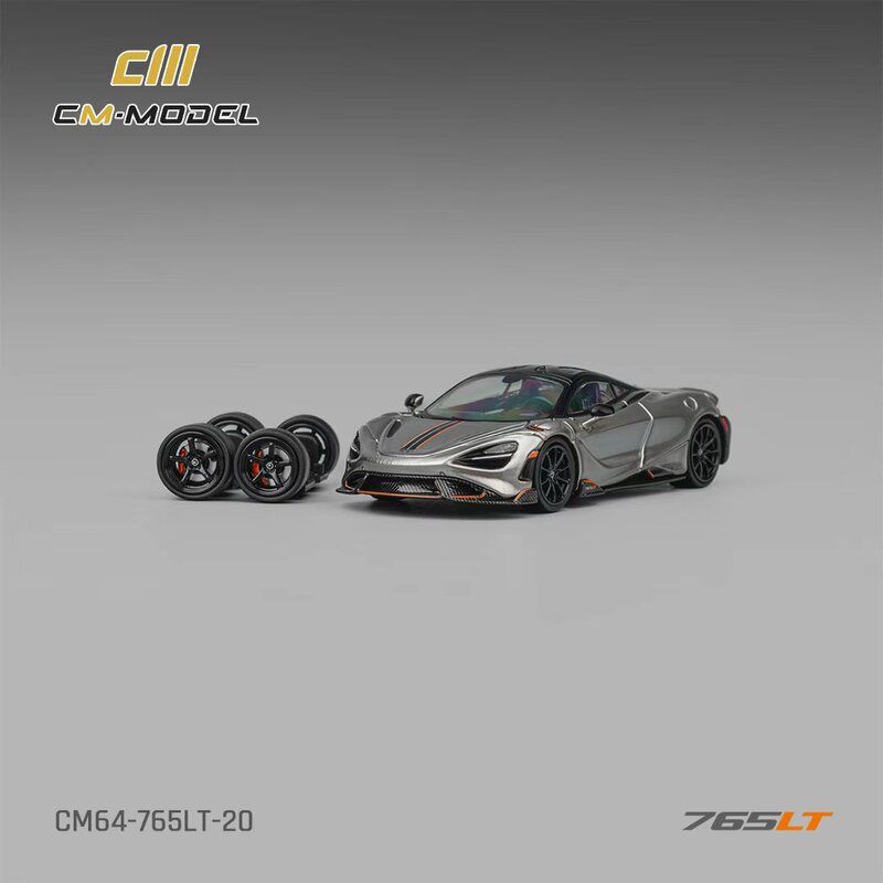 Cm Model Silver-Gray 164 British Sports Car Model 765Lt 720S Is Suitable for Mclaren Mclare Cm Model Silver-Gray 164 British Sports Car Model 765Lt 720S Is Suitable for Mclaren Mclare