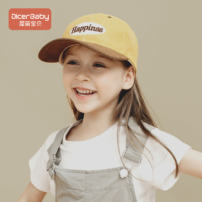 Baby hat Spring and autumn Korean version Fashion new boy girl Duck Tongue Cap Sunscreen Sunburn Children Baseball Cap