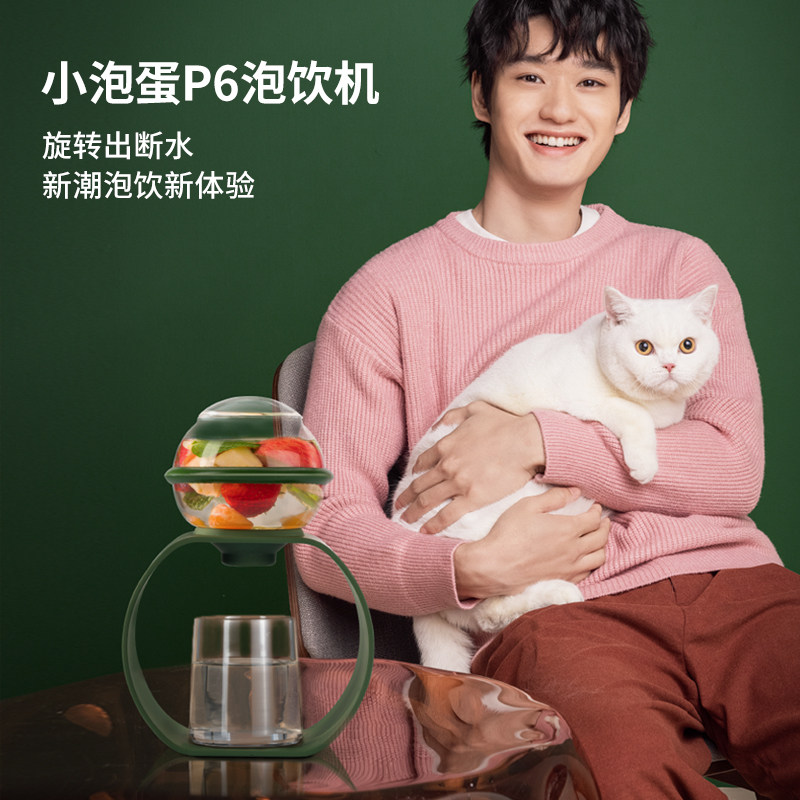 Small Egg Drinking Machine P6 Semi-automatic Kung Fu Tea Set Home Office Gift Glass Teapot