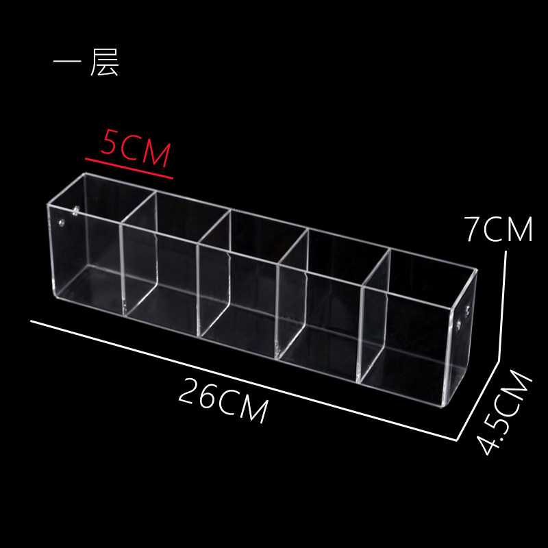 Eyebrow pencil Acrylic pen holder grid pen holder Display storage box Pencil holder Transparent pen ballpoint pen suitable for storage