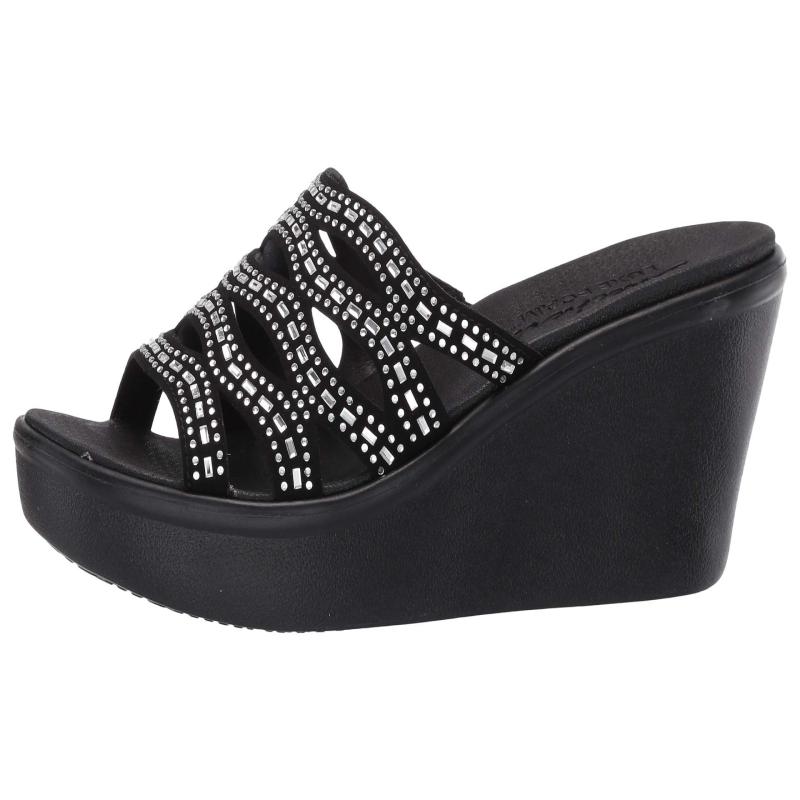 Skechers / SKECHERS dép thể thao nữ cao gót đế bằng phẳng mùa hè thoải mái thoáng khí 9183834 - Dép thể thao dép givenchy