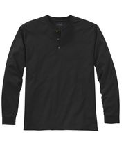 LL Bean Penn mens outdoor T-shirt round tie button long sleeve pure color anti-wrinkle America Direct mail T-A-228533