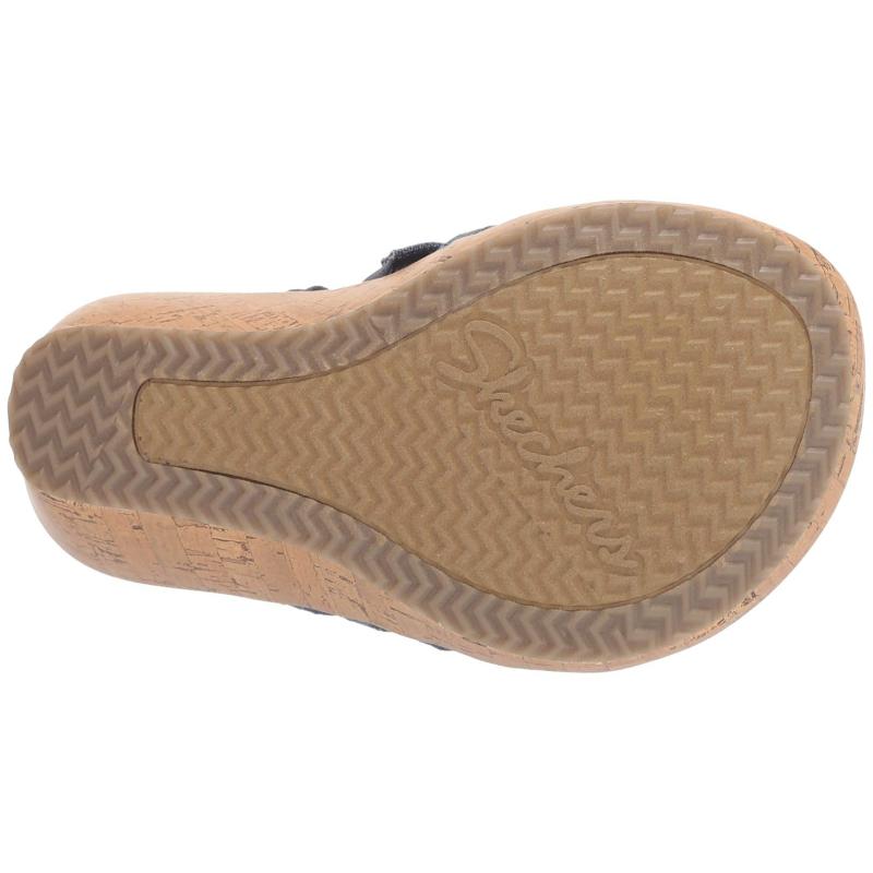 Skechers / SKECHERS dép thể thao nữ cao gót mỏng dây đai thoáng khí mùa hè thoải mái du lịch 9273235 - Dép thể thao giày dép juno