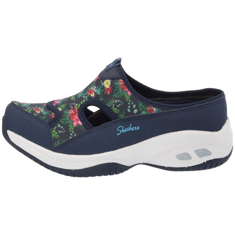 Skechers / SKECHERS dép thể thao nữ, kiện, mở mắt, in đáy dày 9184298 - Dép thể thao giày quai hậu