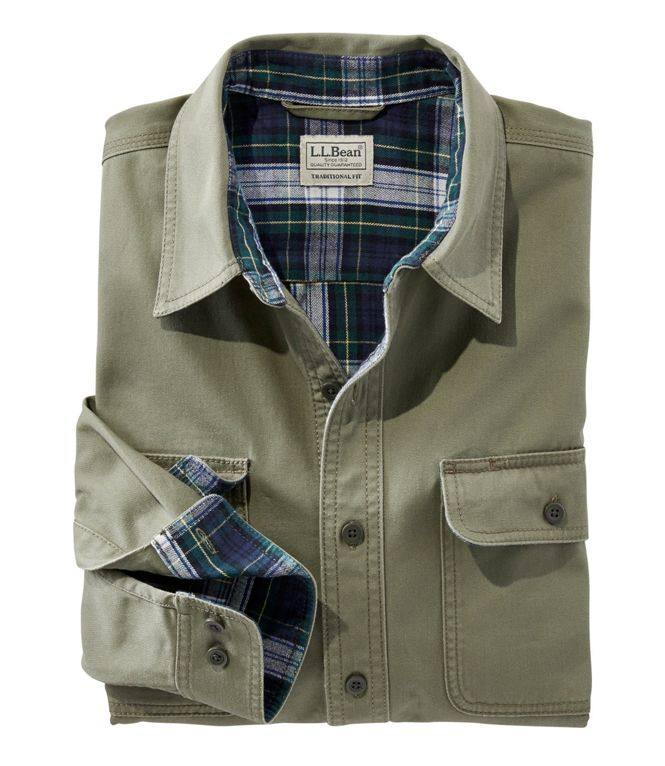 L L Bean Benn Men's Warm Comfortable Slim Fit Breathable Long Sleeve Outdoor Casual Shirt TA298205
