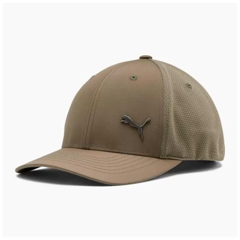 Puma Puma Puma nam thể thao mũ lưỡi trai khâu lưới dệt kim không điều chỉnh được logo bằng kim loại của Mỹ Thư trực tiếp 856192 - Mũ thể thao