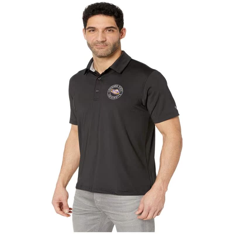 CHAMPION áo thun thể thao nam tay ngắn LSU Tigerers phiên bản ròng của thấm hút mồ hôi Hoa Kỳ trực tiếp 9206868 - Áo polo thể thao áo nam polo