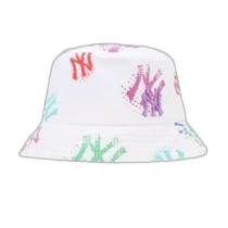Korean direct mail MLB colorful graffiti NY purple label fisherman hat for men and women 32CPHU111