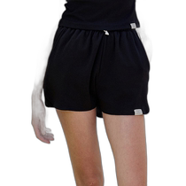 Korean direct mail VOIEBIT womens pure cotton training shorts black VW185