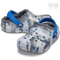 Korean direct mail Crocs more ice sports 207323-0EF classic lined clogs children children