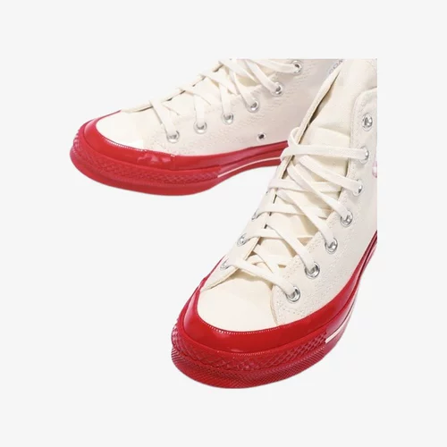 Корейская прямая рассылка Comme Des Garcons Rei Kawakubo кроссовки высокие на шнуровке AZ-K124-001-2