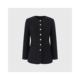 Korea Direct Mail [LOOKAST] BLACKBRYNNWOOLTWEEDJACKET Wool Waist Mid Style Jacket