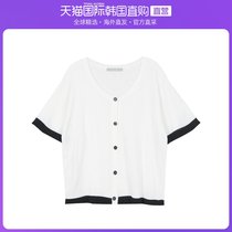 Korean direct mail 66GIRLS East gate open shirt lady short sleeve U collar fashion relaxed and comfortable and simple style
