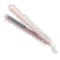 Korean direct mail UNIX curling hair straightener accessories CANDY BAR 5-stage adjustment curling iron bright pink