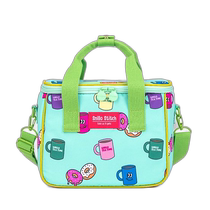 Korean direct mail SNILLO STITCH childrens cartoon print picnic insulated lunch bag with shoulder strap B-510