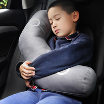 Car childrens sleeping artifact seat belt shoulder cover universal pillow car headrest protection creative car car pillow