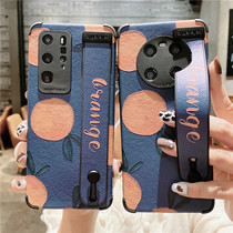 ins wind retro orange apply Huawei p40pro mobile phone shell mate40pro full package anti-fall mate30 mesh red nova8 silicone gel softshell nova7 wristband p3