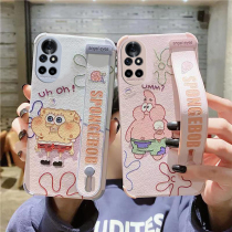 Cute Cartoon Applies Huawei nova8 Mobile Phone Shell nova8pro Protective Sleeve Relief Soft Silicone Anti-Fall Personality Creative Tide Card Internet Red Couple New Wristband Sloth Bracket male and female housing