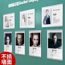 a2a3a4 Exempt From Punching Billboard Acrylic Hanging Wall Teacher Coaching Profile Image Wall Display Wall Display Board Employee Wall Certificate Certificate Box Business License Photo Frame Plate Plastic Shell Frame