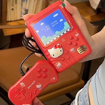 kt cat Chinese Valentines Day gift is a new style retro handheld game console with TV and large screen handheld game console and power bank