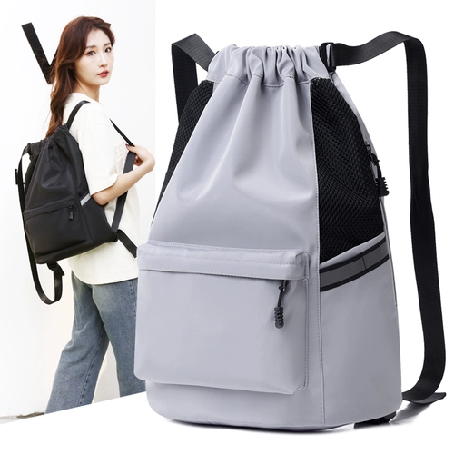 Мешочек, рюкзак, простая сумка через плечо, баскетбольная сумка-органайзер для тренировок, вместительная и большая спортивная спортивная сумка, на шнурках