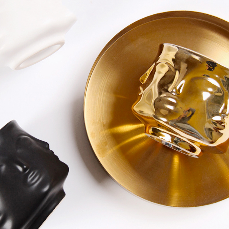 Spring Hills Ins Creativity Nordic Face Vases Multi-Meat Flower Pots Human Face Florist Pendulum pieces Creative ornament Modern minimalist