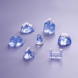 Micro-Landscape Creative Ice and Snow Mountain Glacier Rock Ice Sculpture Miniature Ornaments DIY Landscaping Scene Decoration Accessories