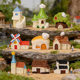 Miniature cartoon small house house villa decorations Moss micro landscape bonsai desktop DIY landscaping decoration accessories