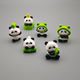 Super Cute Panda Car Ornaments, Panda Ornaments for Fish Tanks and Cars, Cute Cartoon Healing-Style Decorative Small Items
